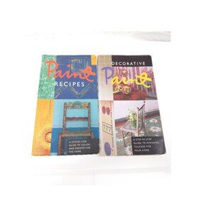 Decorative Paint  & Paint Recipes Book Lot